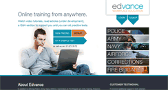 Desktop Screenshot of edvanceonlinetraining.com